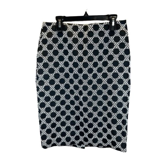 Ann Taylor Factory Size 0 Black and White Geometric Skirt - Picture 1 of 7